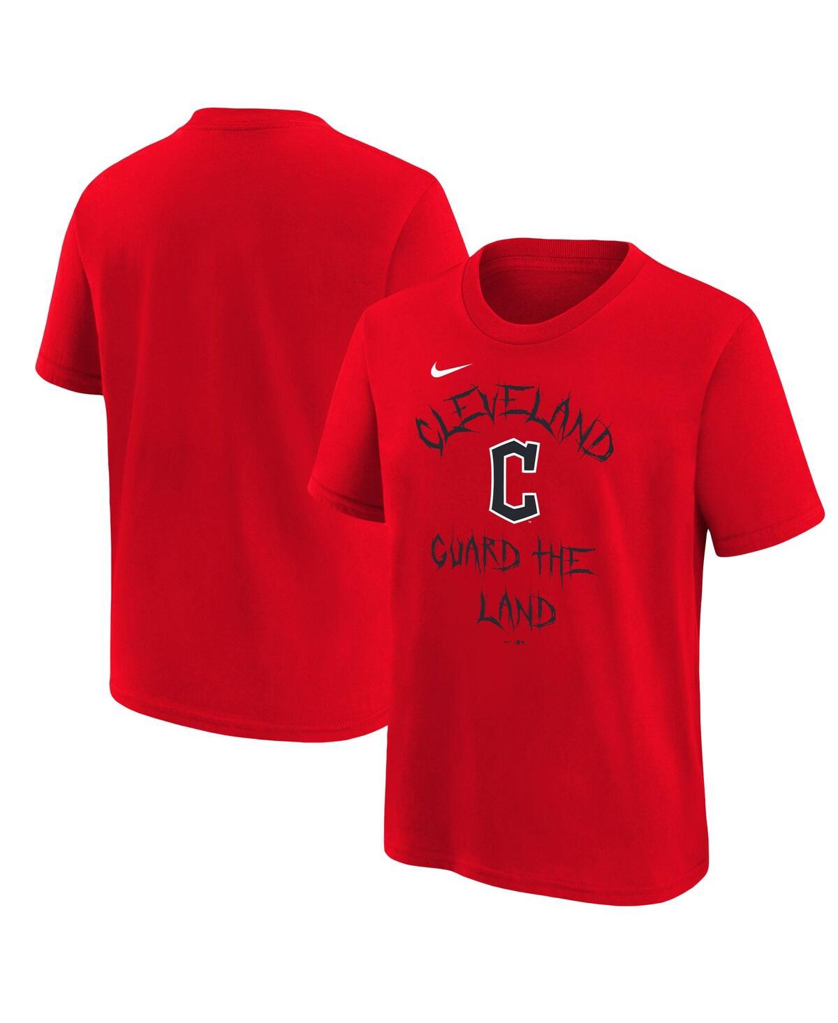 Nike Kids' Big Boys  Red Cleveland Guardians Local T-shirt