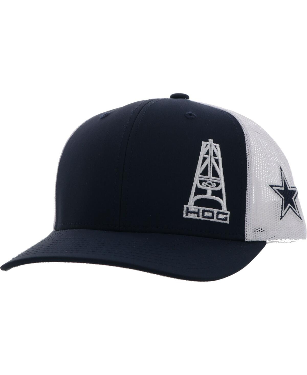 Hooey Men's  Navy Dallas Cowboys Hog Trucker Snapback Hat In Blue
