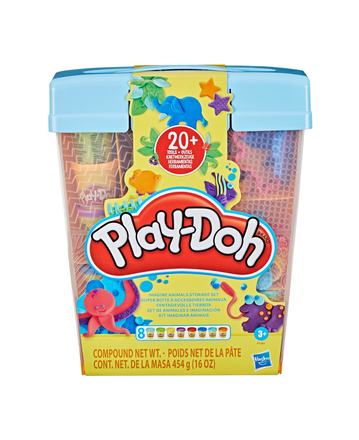 PLAY-DOH IMAGINE ANIMALS STORAGE SET, KIDS TOYS 
