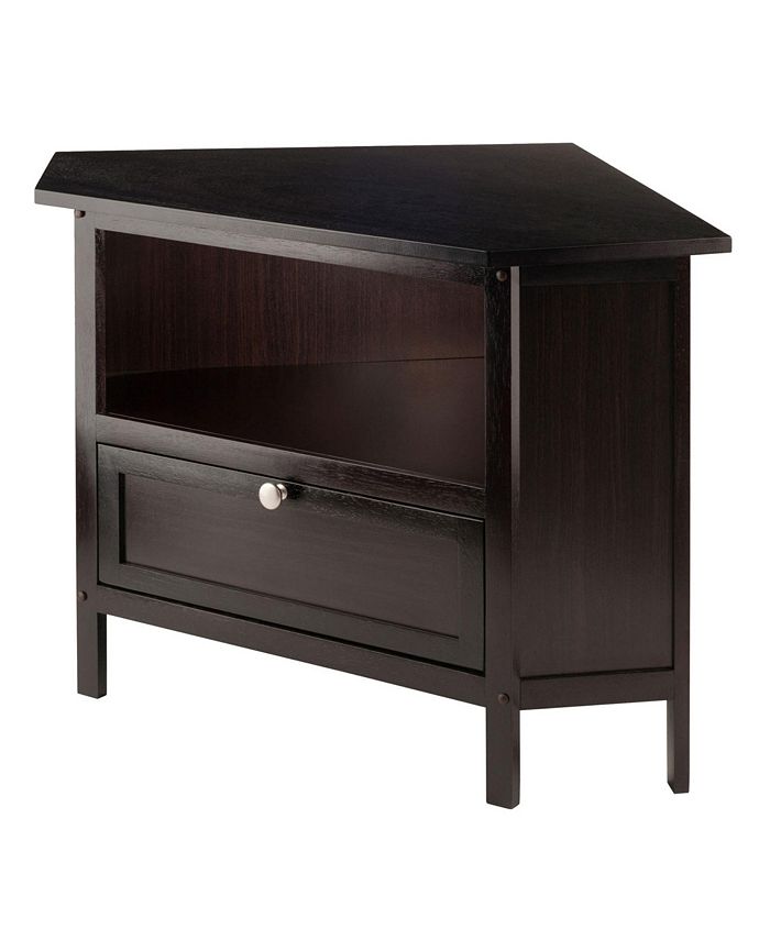 Offex Zena Corner TV Stand Espresso Finish Macy's
