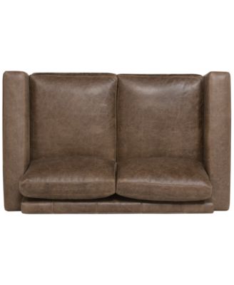 Dawkins 68.5" Leather Loveseat, Created for Macy's