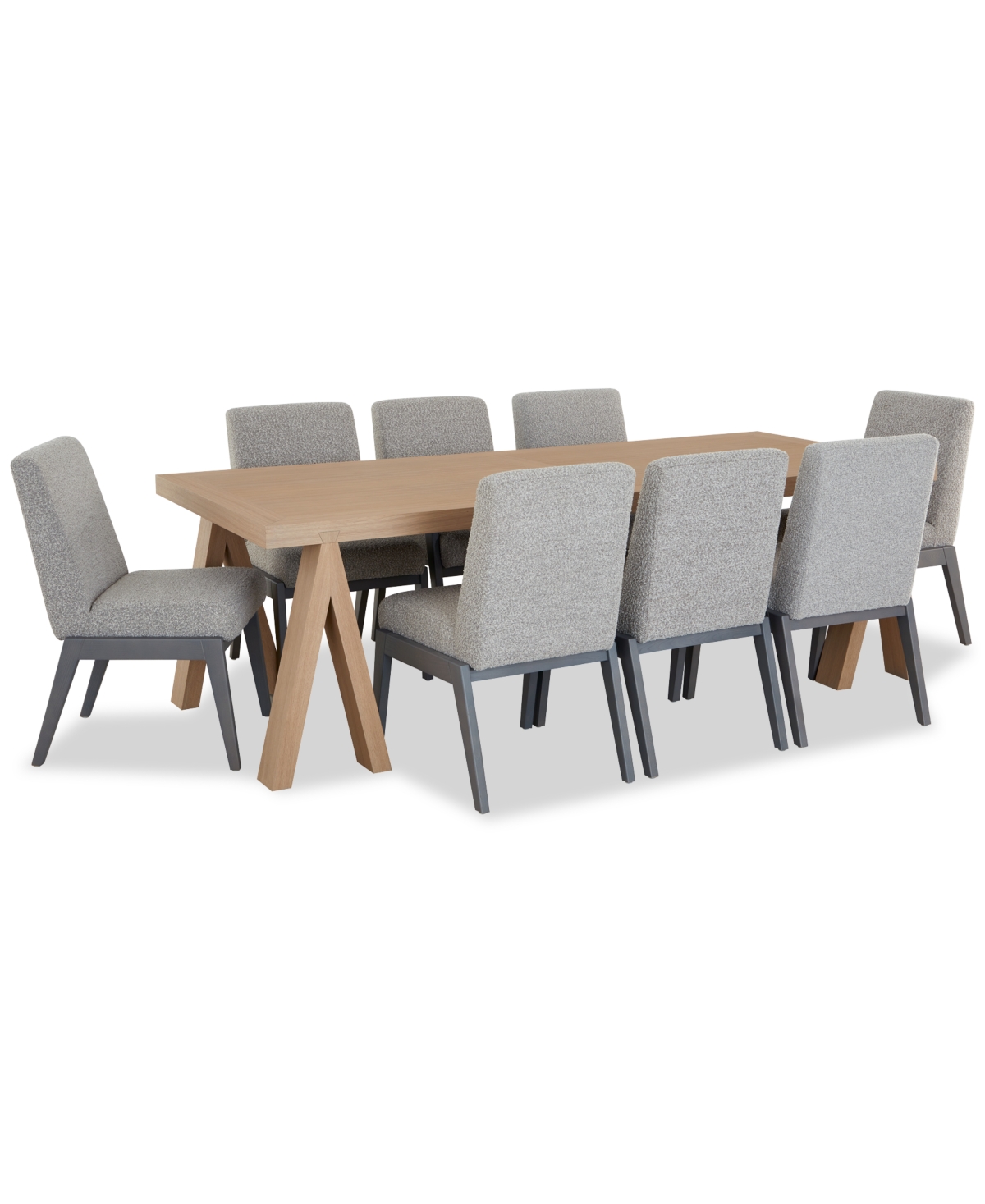 Drexel Atwell 9pc Dining Set (table + 8 Side Chairs) In No Color