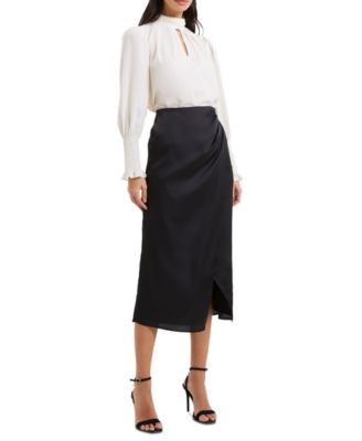 French Connection - Women's Inu Satin Midi Skirt