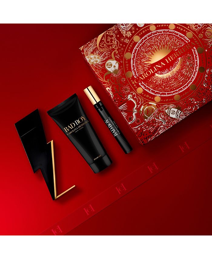 Carolina Herrera Men's 3Pc. Bad Boy Eau de Toilette Gift Set Macy's