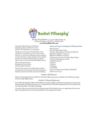 Have You Filled a Bucket Today?- A Guide to Daily Happiness for Kids by Carol McCloud