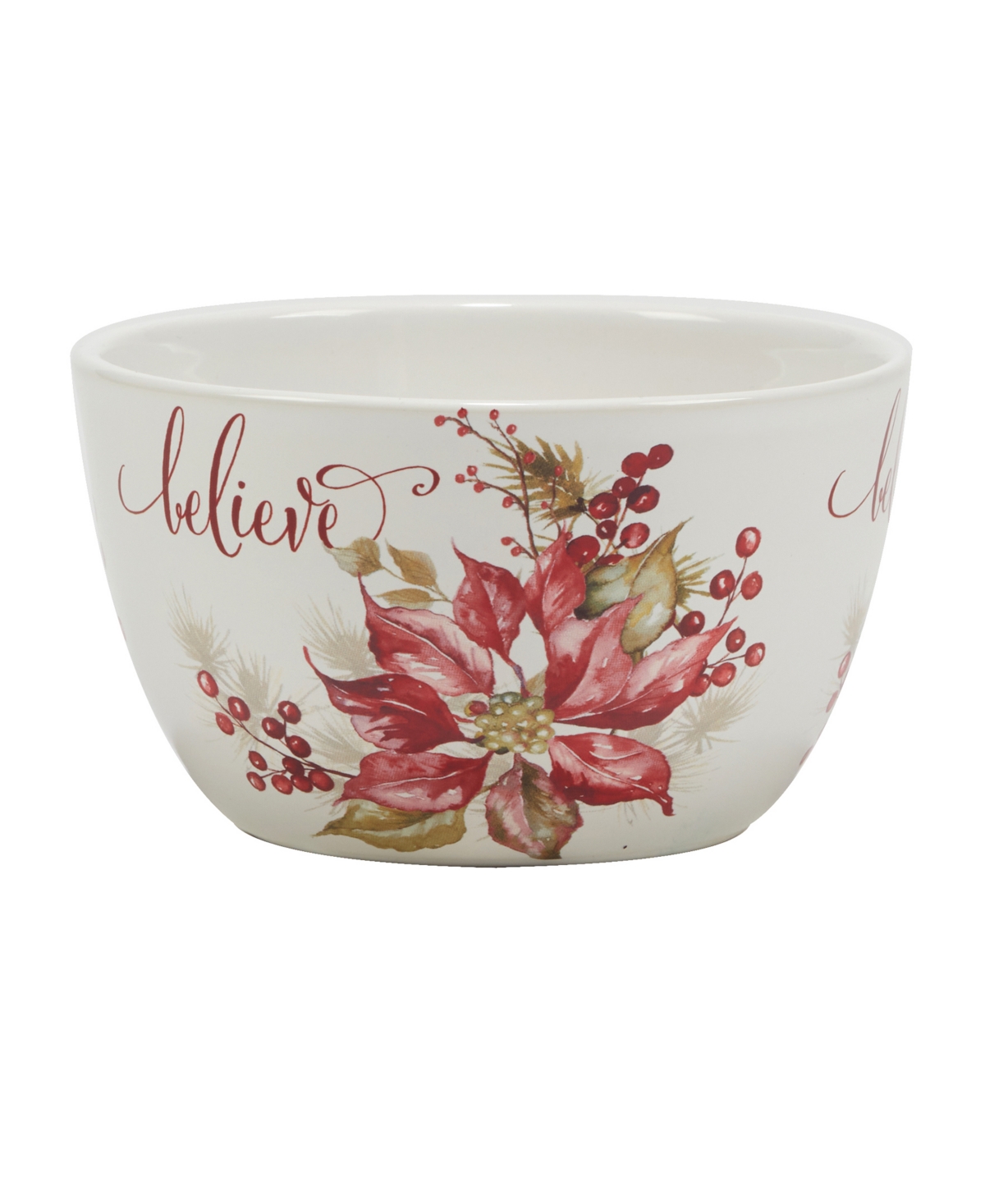 Certified International Winters Joy Ice Cream Bowls Set of 4