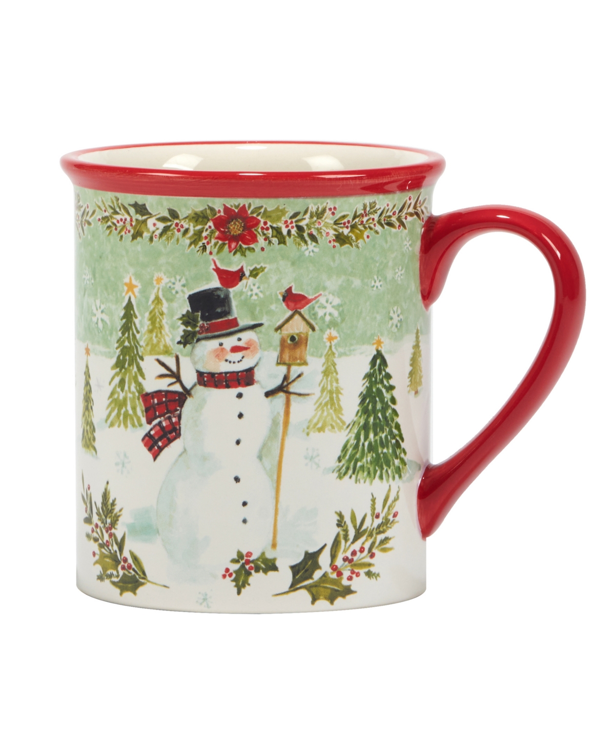 Certified International Joy of Christmas Mugs Set of 4