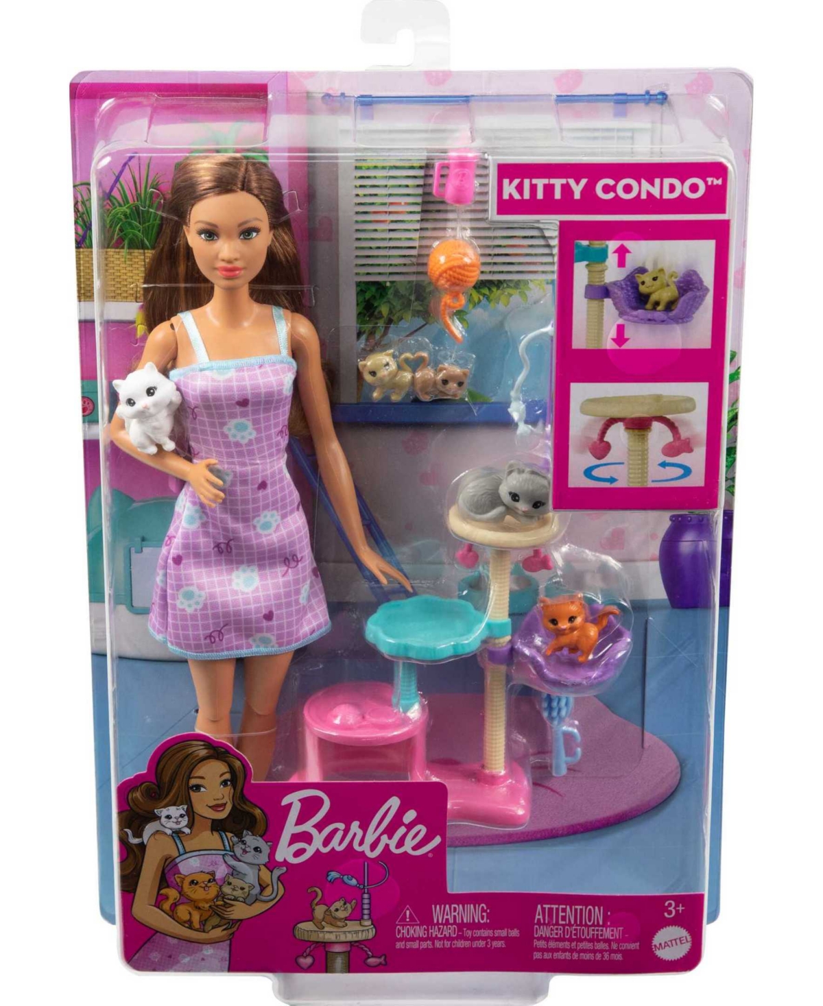 Shop Barbie Kitty Condo Doll And Pet Playset In Multi