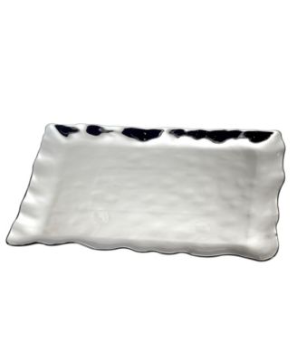 Gold-Silver Tone Coast Rectangular Platter