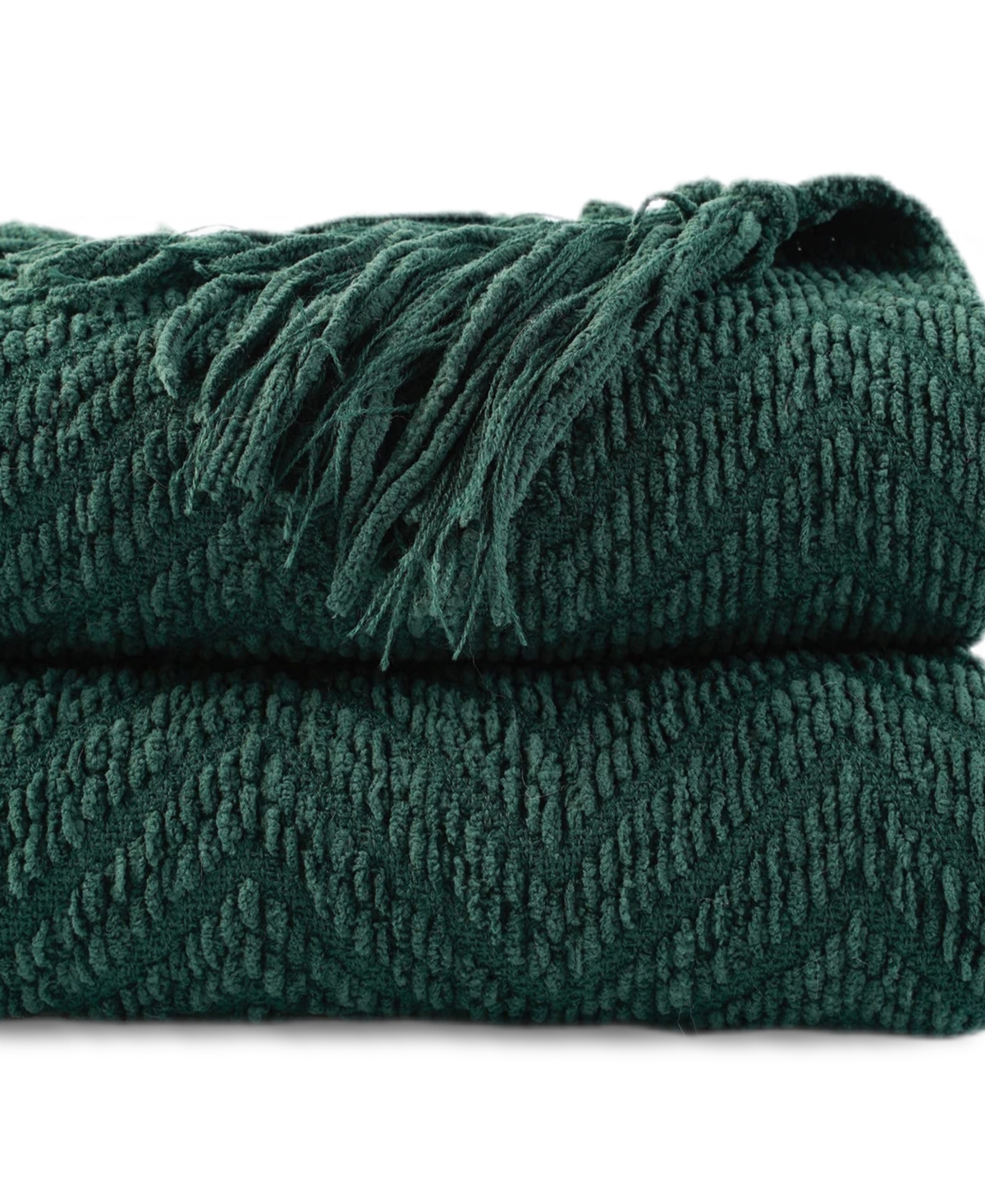 Battilo Classic Textured Woven Micro Chenille Throw