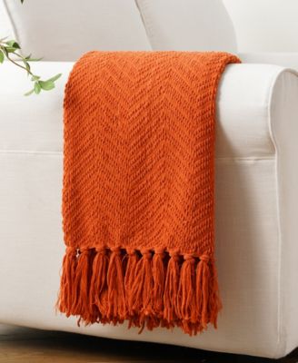 Classic Textured Woven Micro Chenille Throw, 50" x 60"