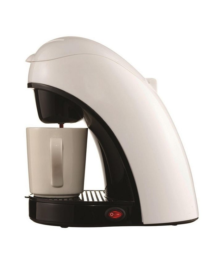 Brentwood Single Cup Coffee Maker - White - White