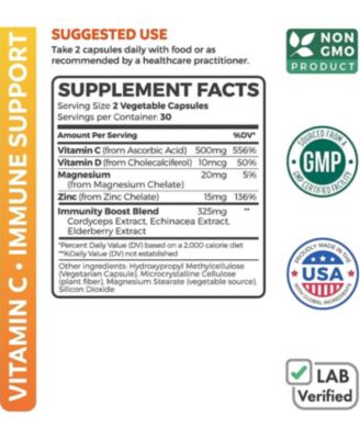 Vitamin C Immune Support Capsules, Health's Harmony, 60ct