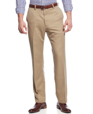 Image of Haggar Mens Microfiber Casual Trouser Pants
