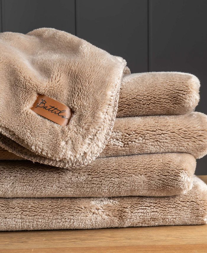 Battilo Luxury Heavy Weight Plush Mink Throw, 50" x 60" Macy's