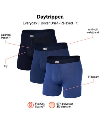 SAXX Men's Daytripper 3-Pk. Slim-Fit Boxer Briefs - Macy's
