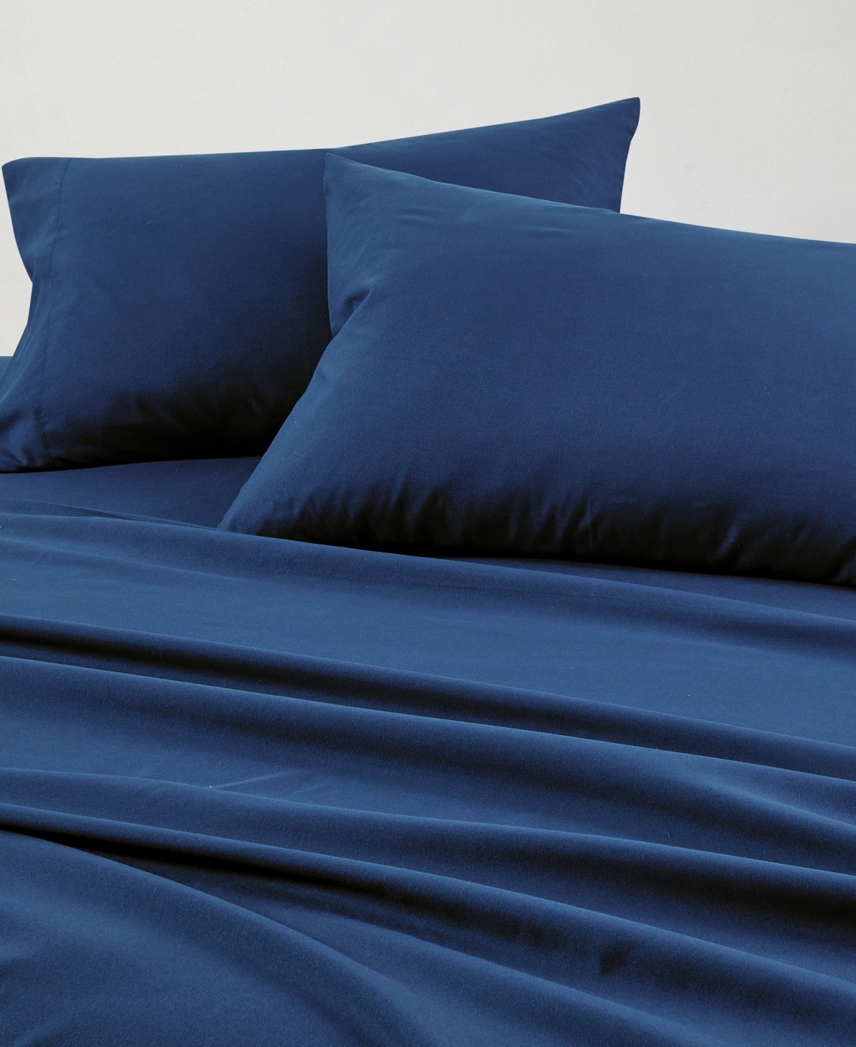 Sunham Microfiber Easy Care Solid -Pc. Sheet Set