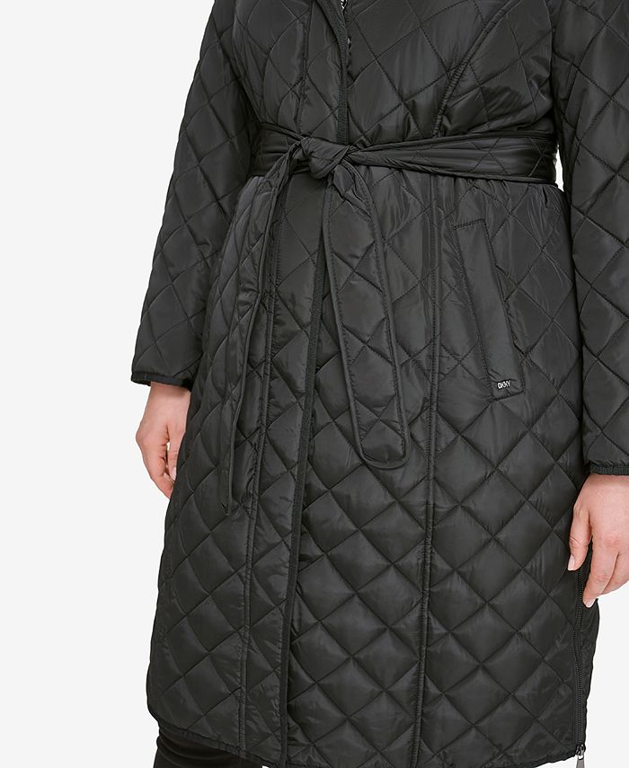 DKNY Women's Plus Size Sport Pullover Sweatshirt - Waffle Texture Hoodie | Full Zip Lounge Wear