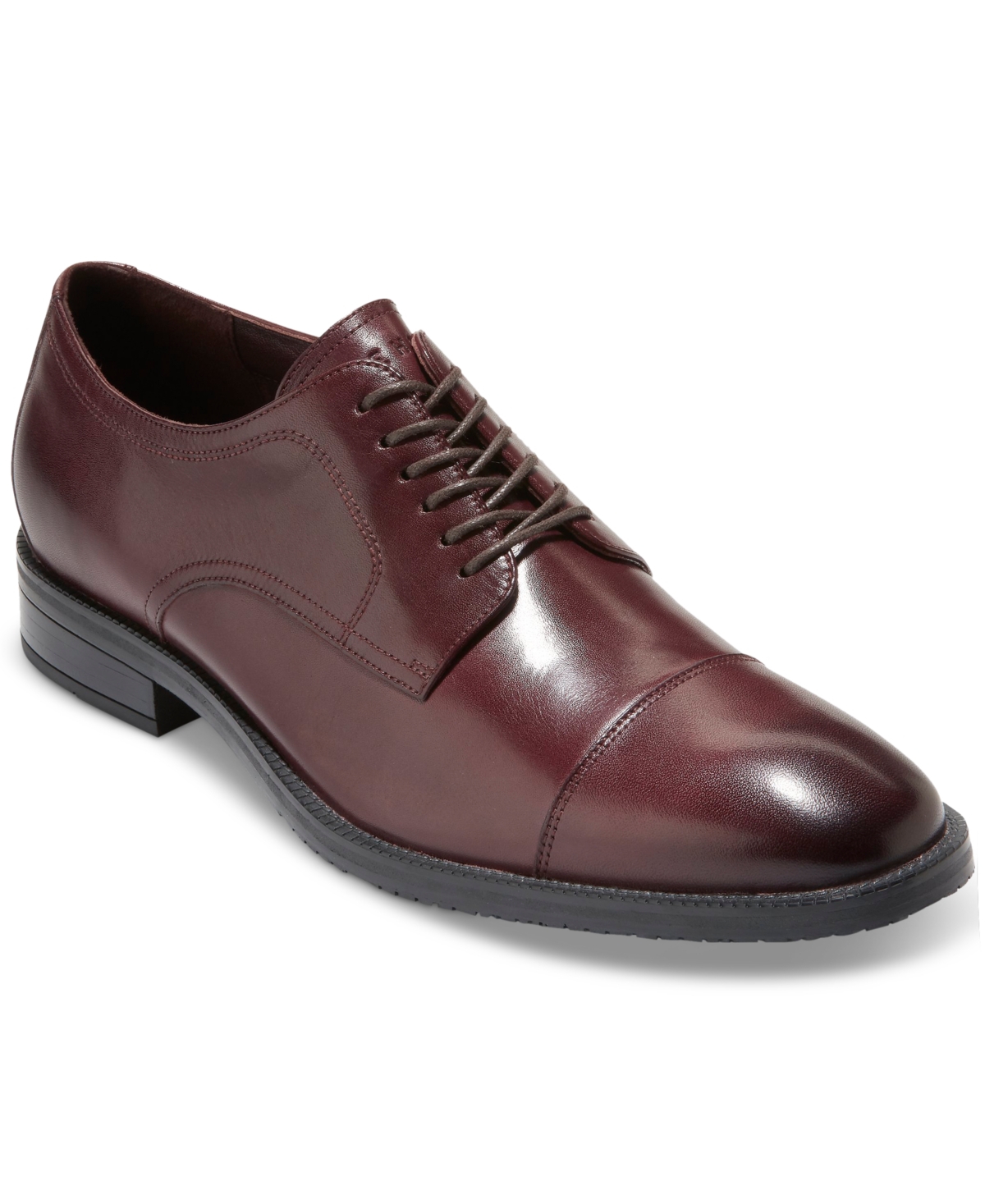 Men's Modern Essentials Lace Up Cap Toe Oxford Dress Shoes - Bloodstone/black