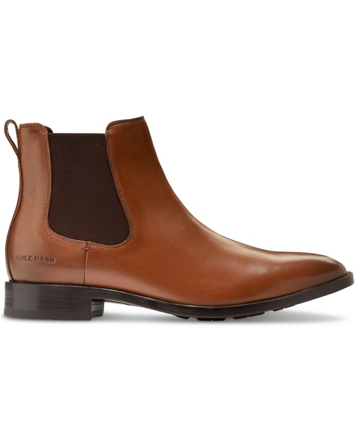 Cole Haan Men's Hawthorne Leather Pull-On Chelsea Boots - Macy's