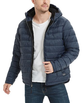 Sherpa lined discount puffer jacket