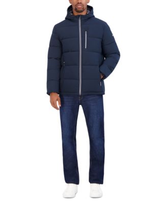Men's Quilted Hooded Puffer Jacket 