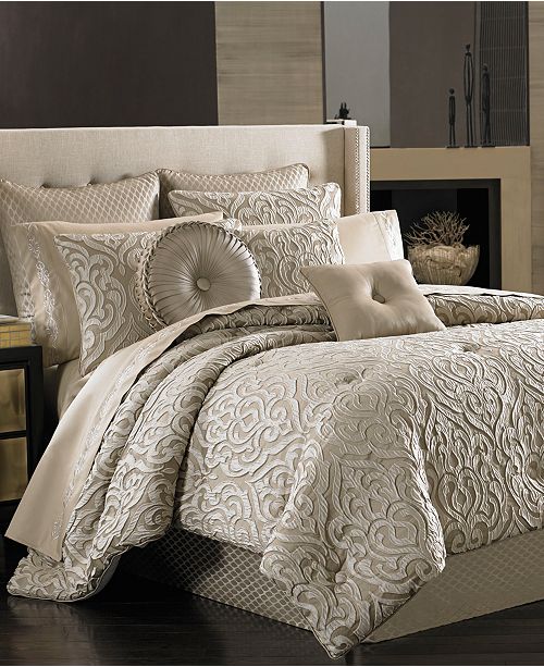 J Queen New York Astoria Queen 4-Pc. Comforter Set & Reviews - Bedding Collections - Bed & Bath ...