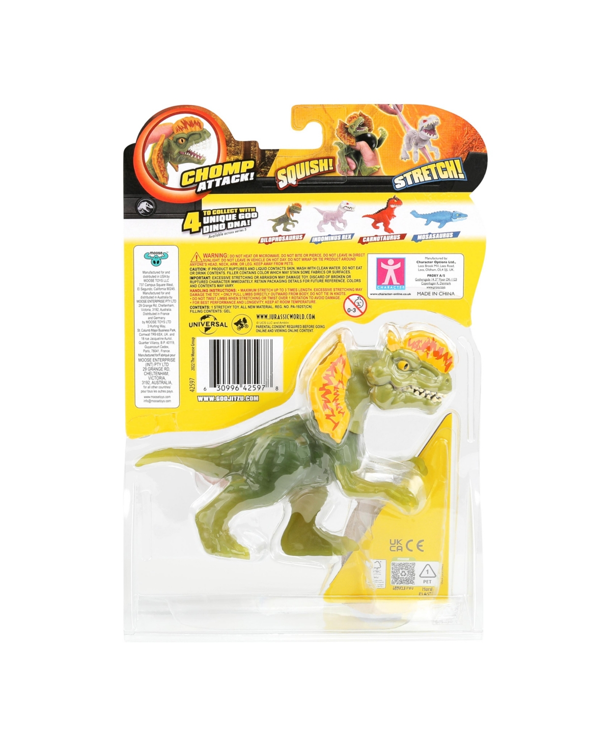 Shop Heroes Of Goo Jit Zu Dilophosaurus Action Figure In Multi Color