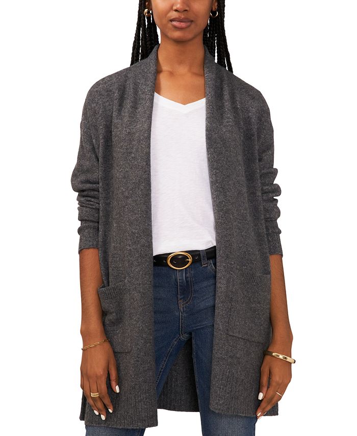 INC International Concepts Ribbed Knit Open Front Cardigan, $79