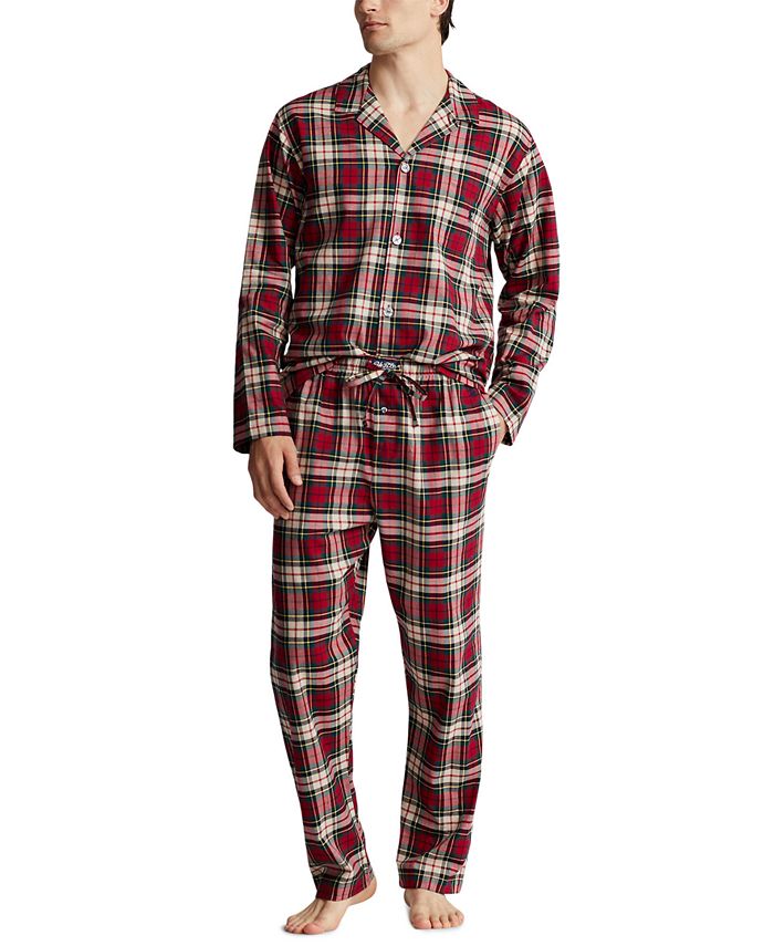 Polo Ralph Lauren Men's Plaid Flannel Pajamas Set - Macy's