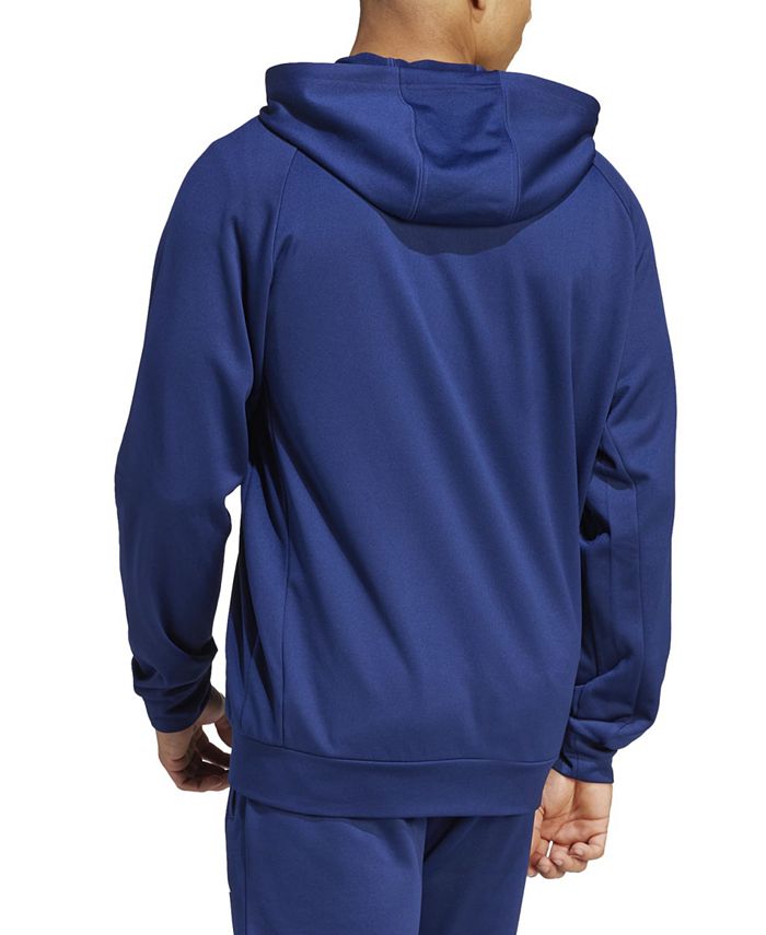 adidas Men's Game & Go Small Logo Moisture-Wicking Training Full-Zip ...