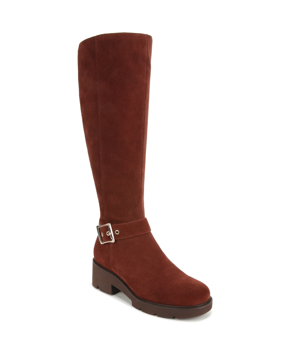Darry-Tall Wide Calf High Shaft Boots - Cappuccino Suede