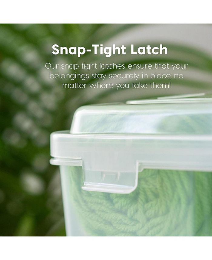 IRIS 6 Pack 8.5 x 11 Portable Project Case Container with Snap-Tight Latch, Clear - ONE SIZE