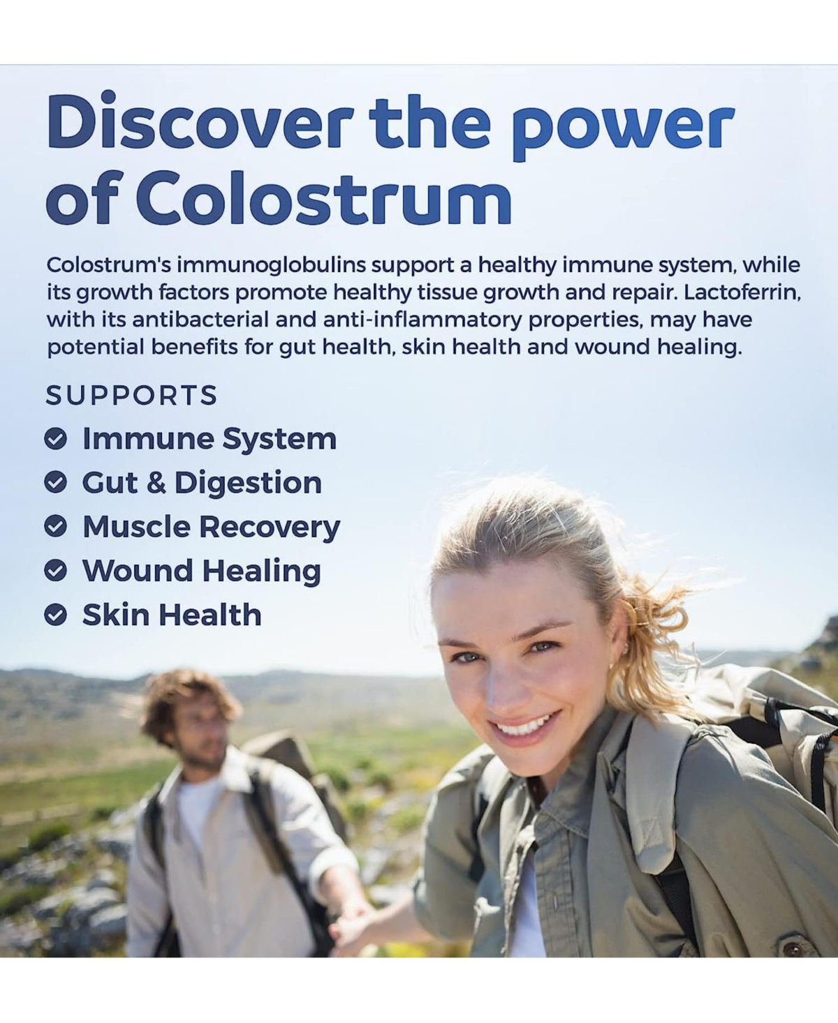 Healths Harmony Colostrum 30 Igg Capsules, Colostrum Supplement for Gut Health and Immune Support, Healths Harmony, 60ct