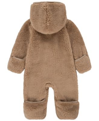 Baby Boys and Girls Hooded Sherpa Coverall