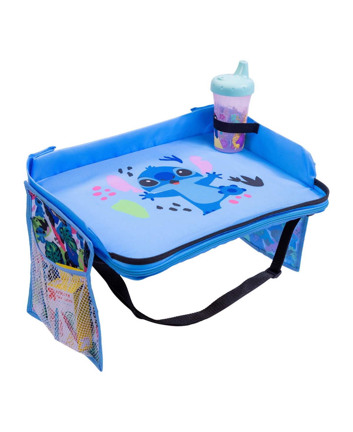J L Childress Disney Baby Boys And Girls 3-in-1 Travel Tray And Tablet Holder In Stitch