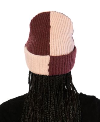 Color Block Cuff Beanie