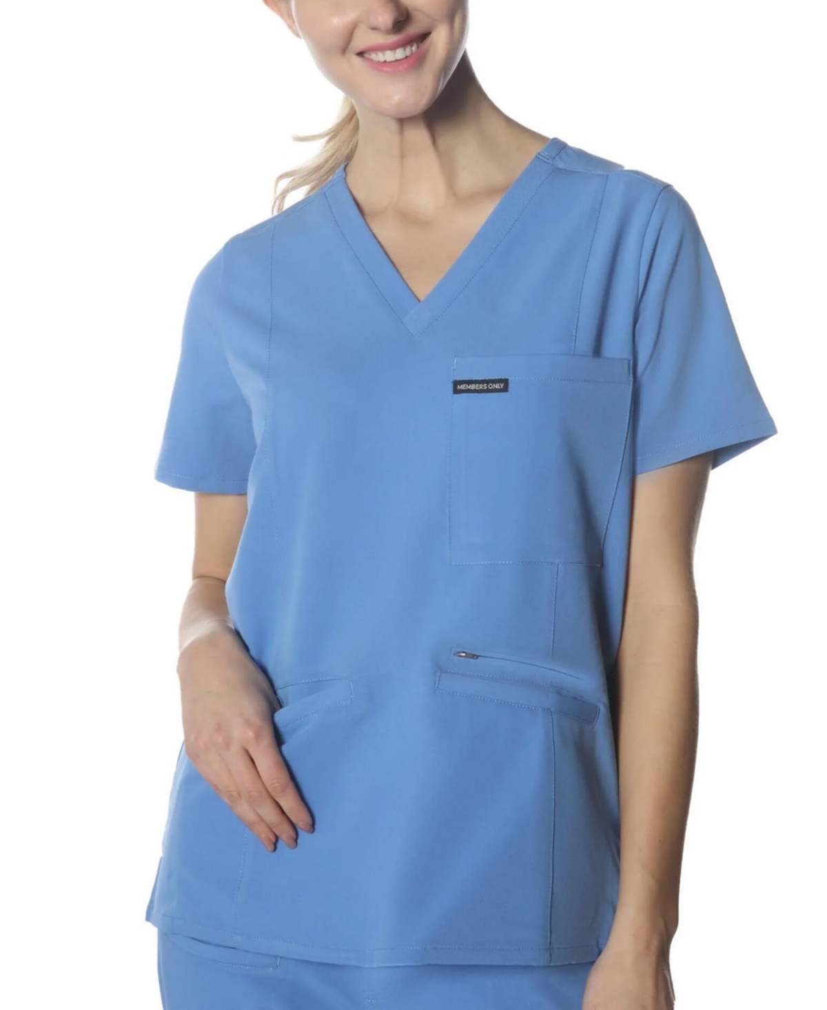 Women's Palermo 4-Pocket Scrub Top - Royal blue