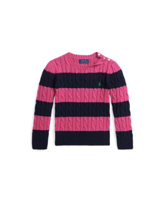 Ralph Lauren Sport Sweater Womens S Black Full Zip Cable Knit Pony Logo  Cotton