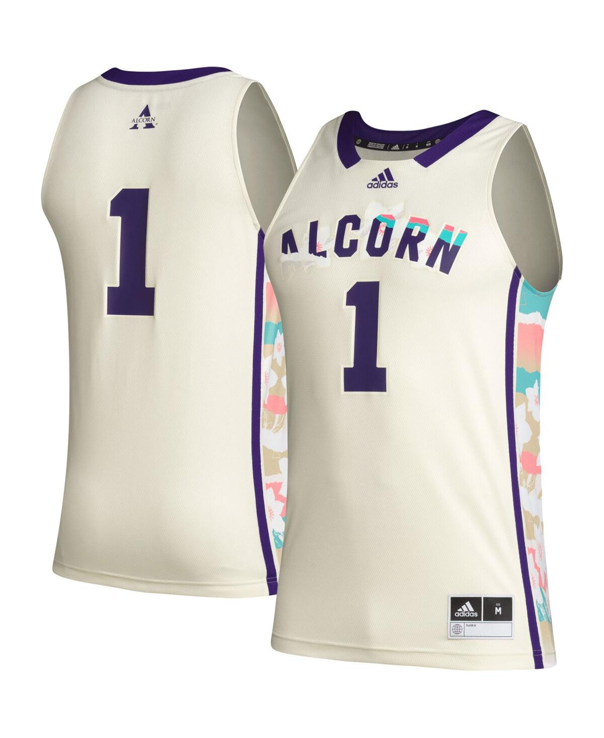 Men's adidas #1Alcorn State Braves Honoring Black Excellence Basketball Jersey - Khaki