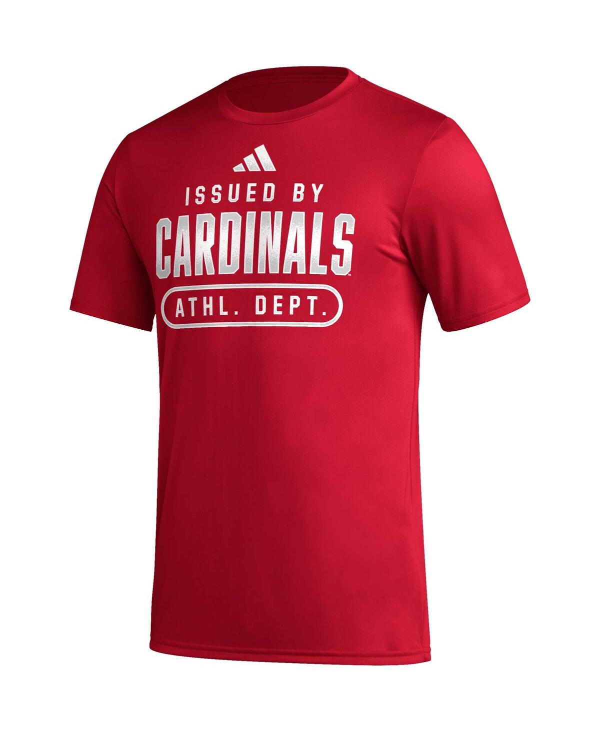 Shop Adidas Originals Men's Adidas Red Louisville Cardinals Aeroready Pregame T-shirt
