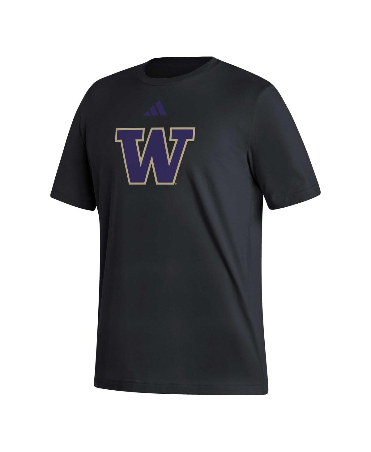 Men's adidasWashington Huskies Logo Fresh T-shirt - Black