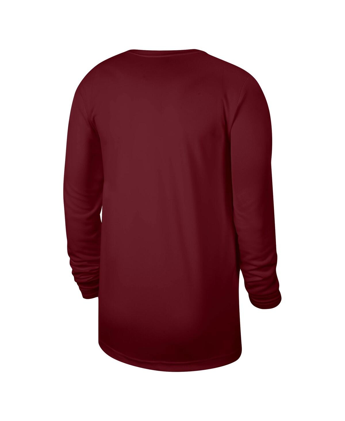 Men's and Women's NikeCleveland Cavaliers 2023/24 Legend On-Court Practice Long Sleeve T-shirt - Wine