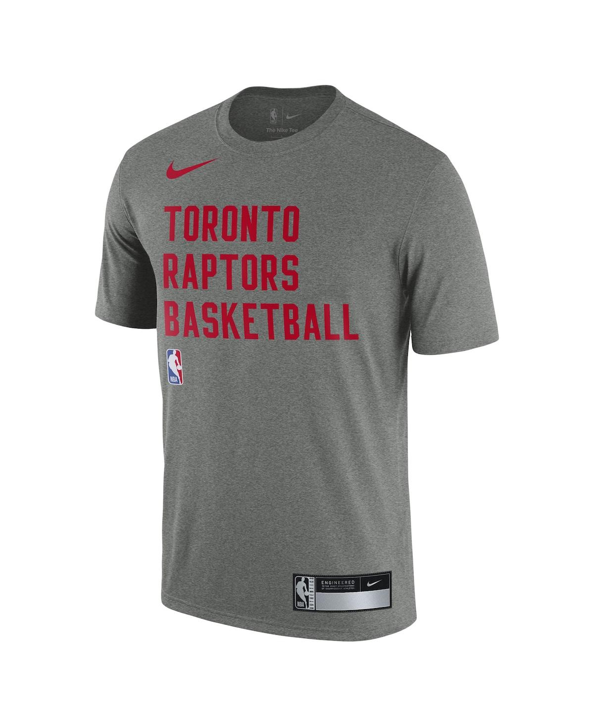 Shop Nike Men's  Heather Gray Toronto Raptors 2023/24 Sideline Legend Performance Practice T-shirt