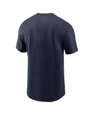Men's College Navy Seattle Seahawks Essential Blitz Lockup T-shirt