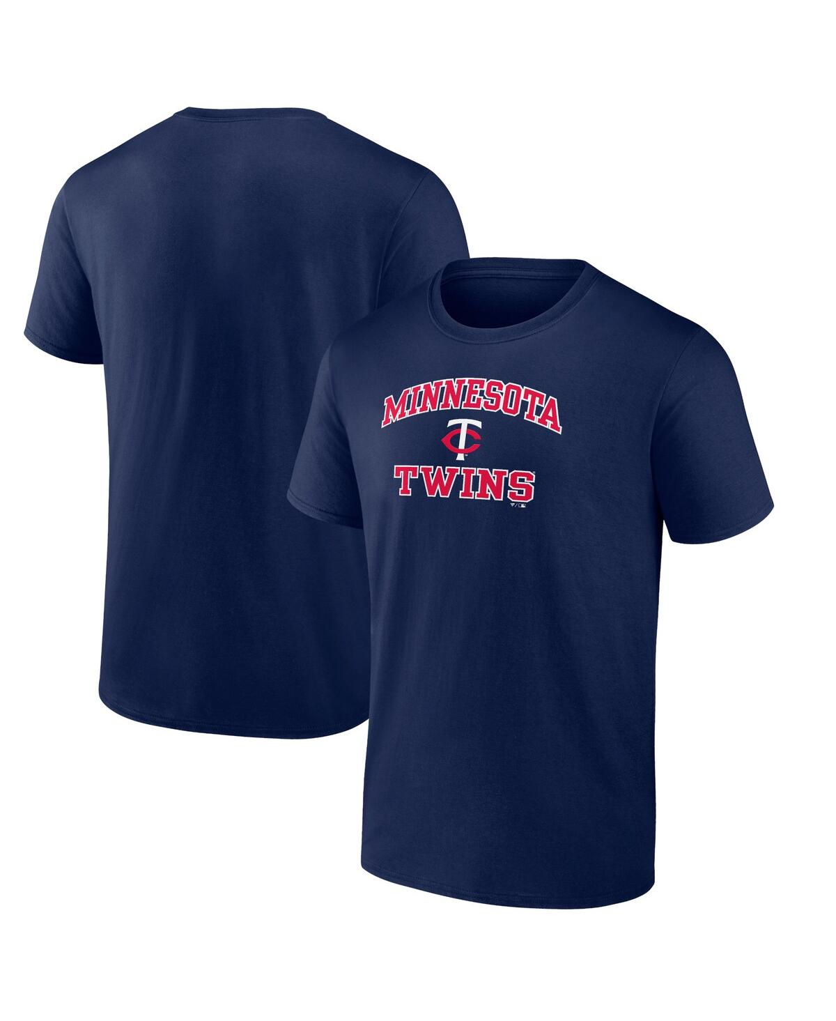 Men's FanaticsMinnesota Twins Heart & Soul Evergreen T-shirt - Navy