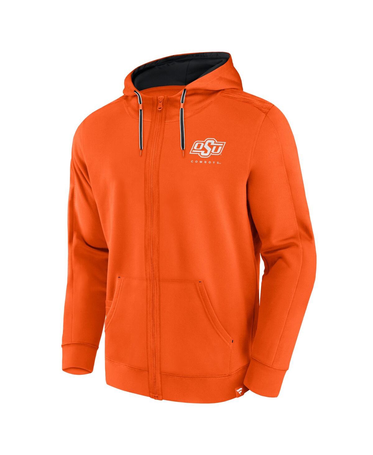 Fanatics Men's  Orange Oklahoma State Cowboys Power Index Full-zip Hoodie In Orange