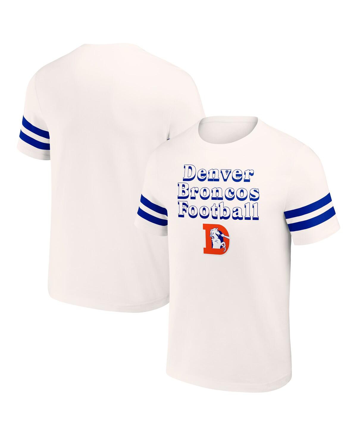 Shop Fanatics Men's Nfl X Darius Rucker Collection By  Cream Denver Broncos Vintage-like T-shirt