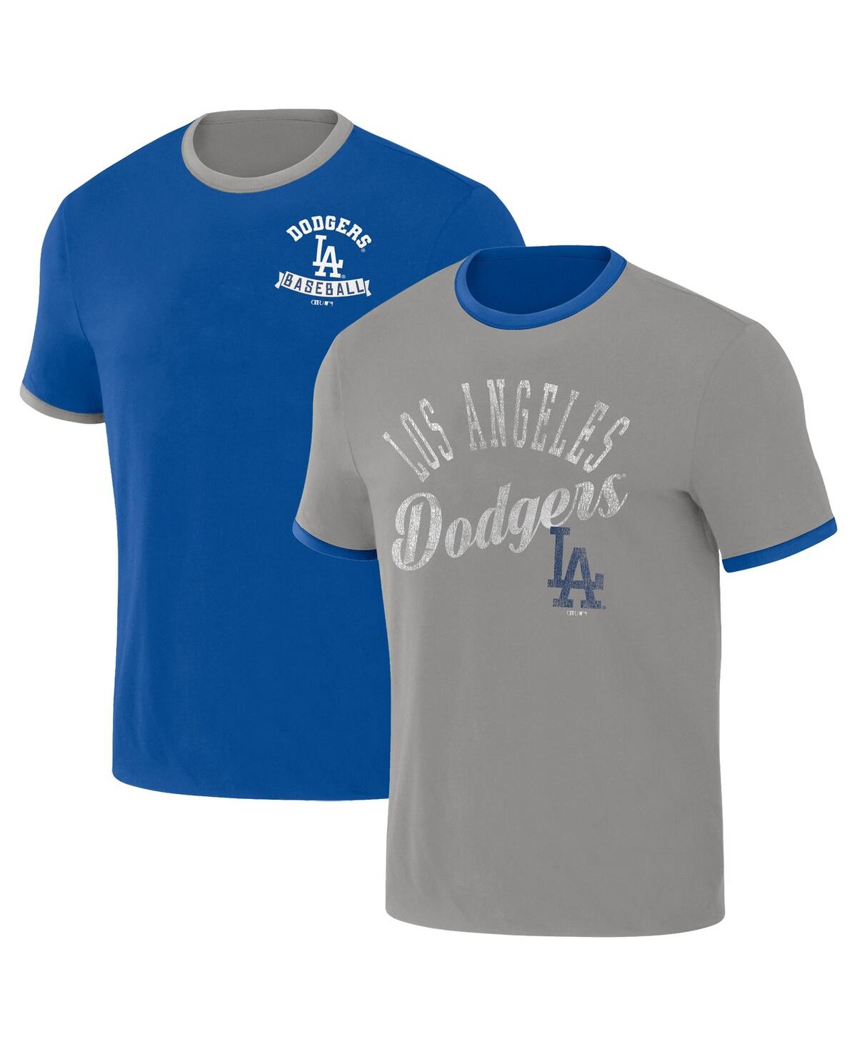 Fanatics Men's Darius Rucker Collection By  Royal, Gray Los Angeles Dodgers Two-way Ringer Reversible In Royal,gray