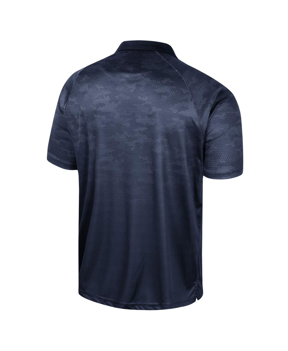 Colosseum Men's  Navy Penn State Nittany Lions Honeycomb Raglan Polo Shirt In Navy
